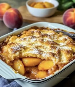 Old Time Oven Peach Cobbler Recipe
