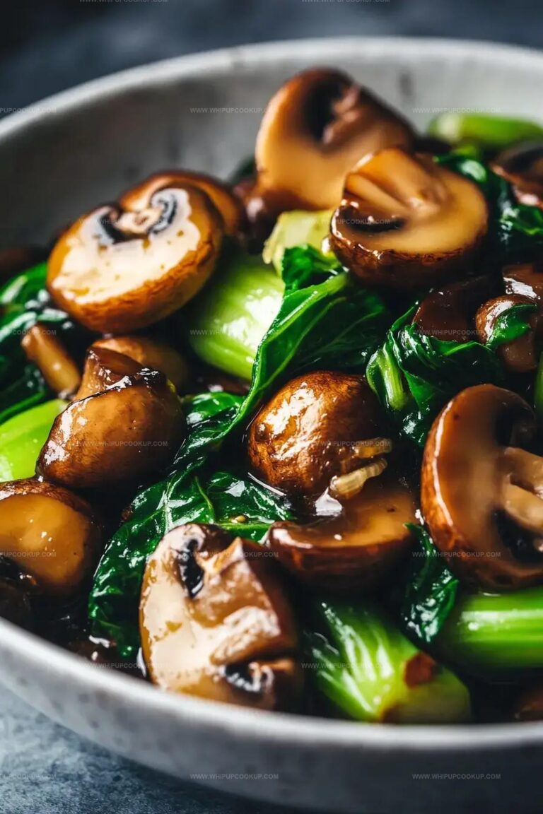Bok Choy And Mushrooms In Oyster Sauce Recipe