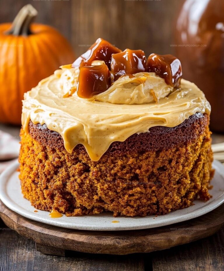 Pumpkin Cake With Caramel Cream Cheese Frosting Recipe