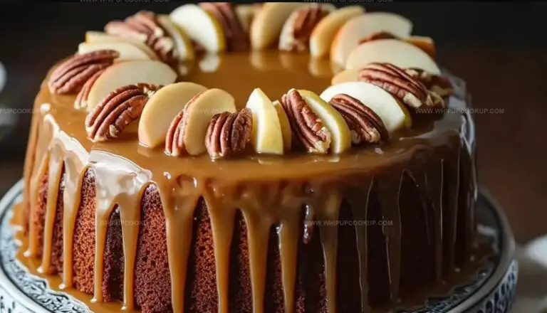 Apple Pecan Cake With Caramel Glaze Recipe