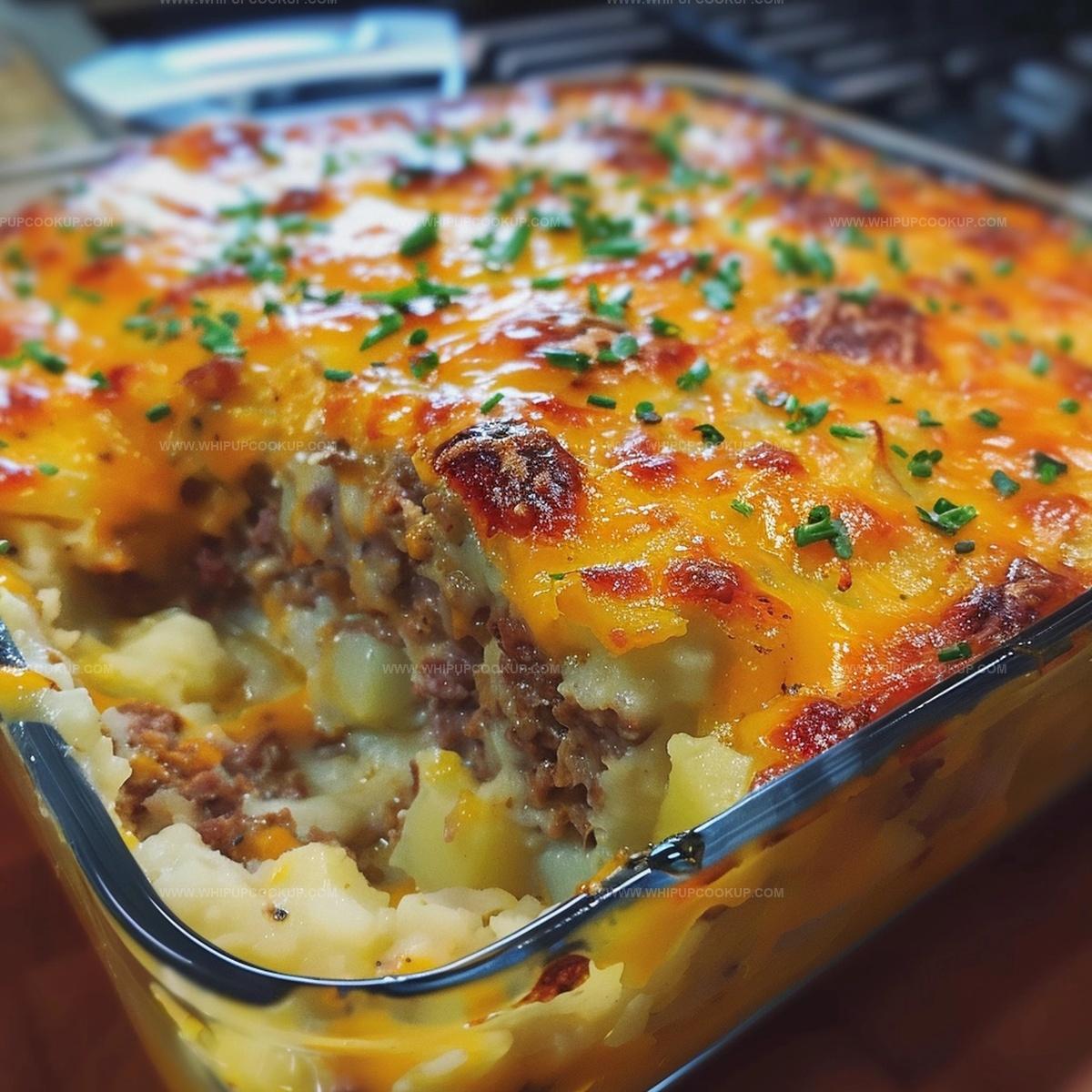 Loaded Potato Meatloaf Casserole Recipe