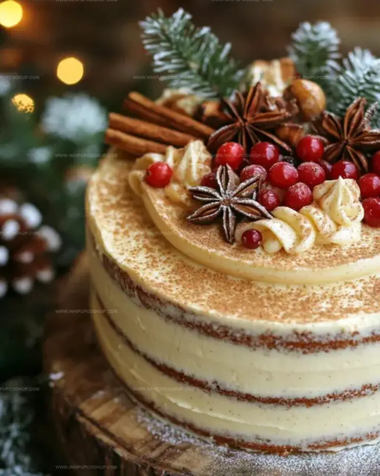 Celebratory Spice Cake With Eggnog Buttercream Recipe