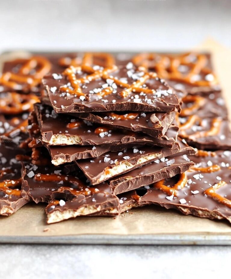 Salted Caramel Pretzel Bark Recipe