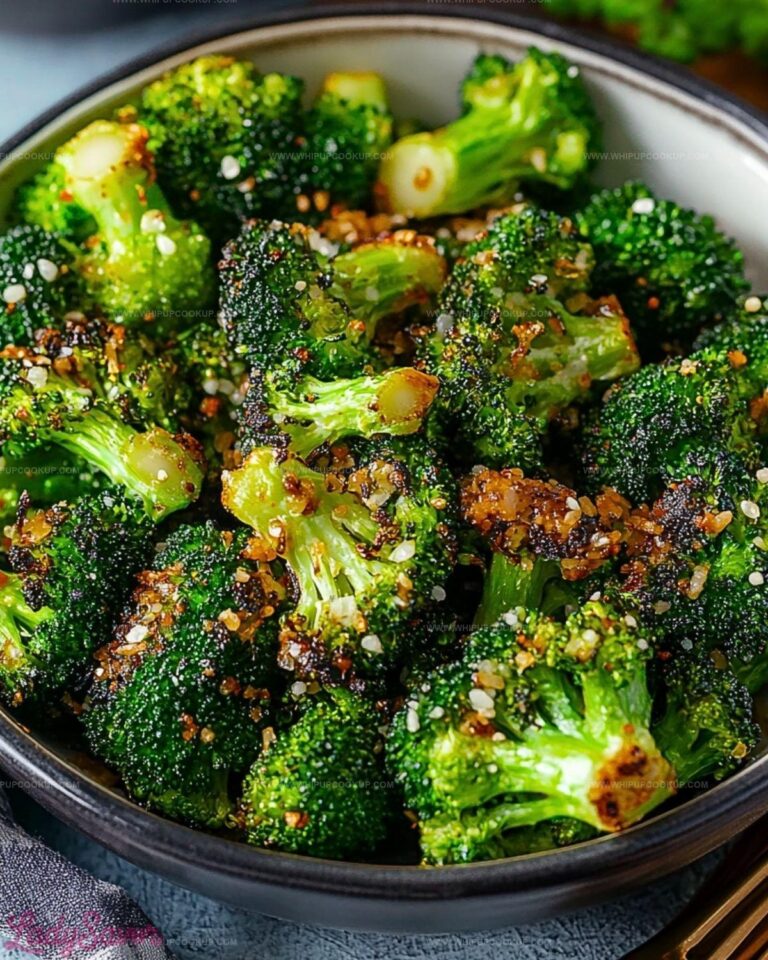 Crispy Garlic Air Fryer Broccoli Recipe