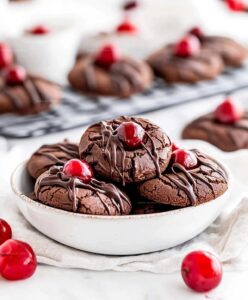 Chocolate Cherry Cookies Recipe
