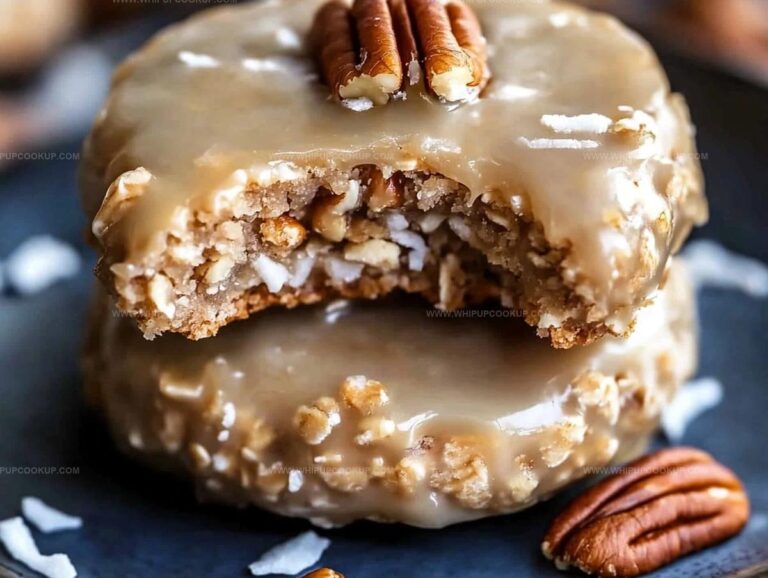 No-Bake Coconut Pecan Praline Cookies Recipe