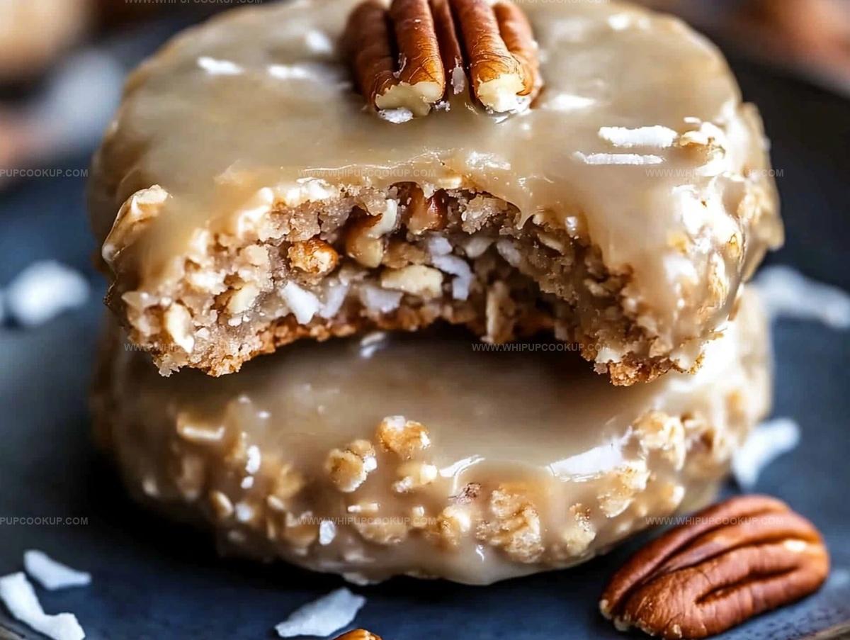 No-Bake Coconut Pecan Praline Cookies Recipe