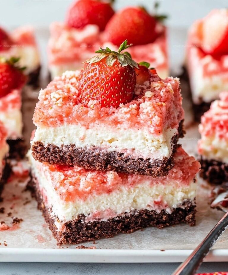 Strawberry Shortcake Brownies Recipe