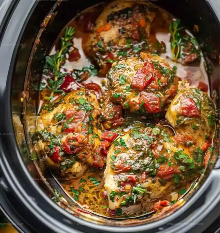 Slow Cooker Tuscan Chicken Thighs Recipe