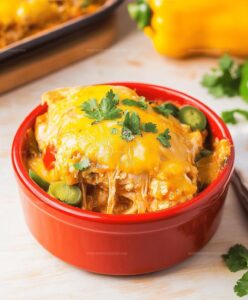 Slow Cooker Chicken Enchilada Casserole Recipe