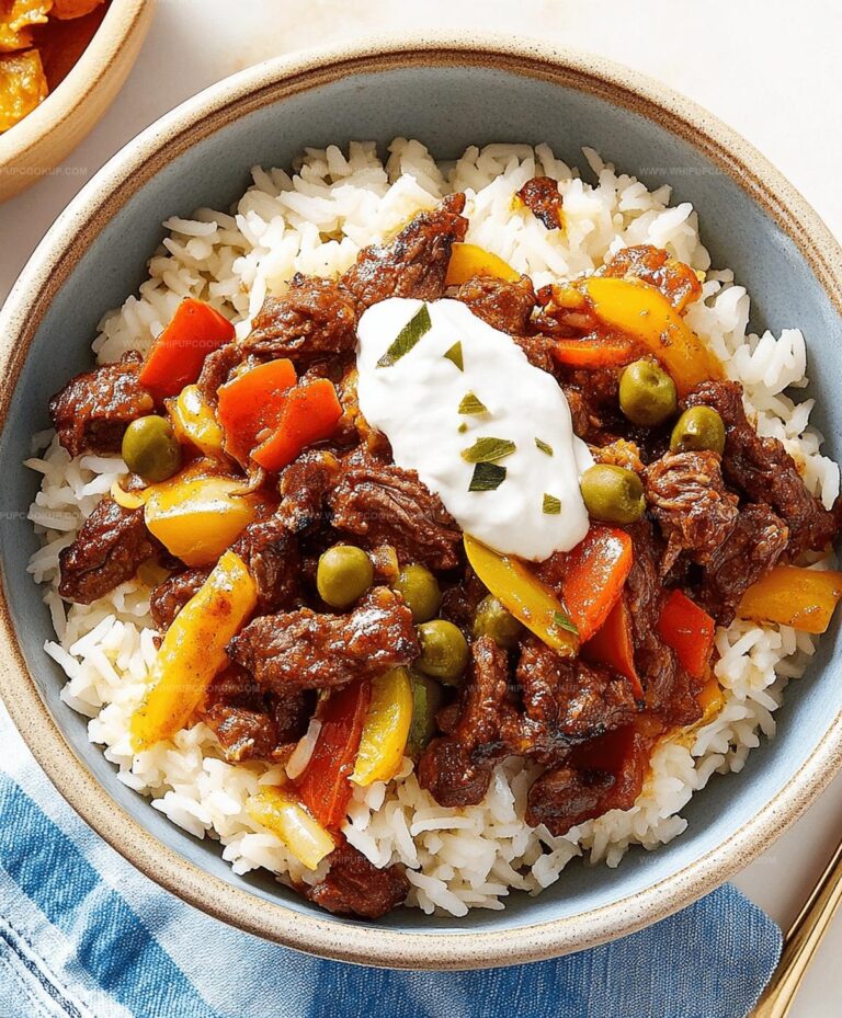 Beef And Pepper Rice Bowls Recipe