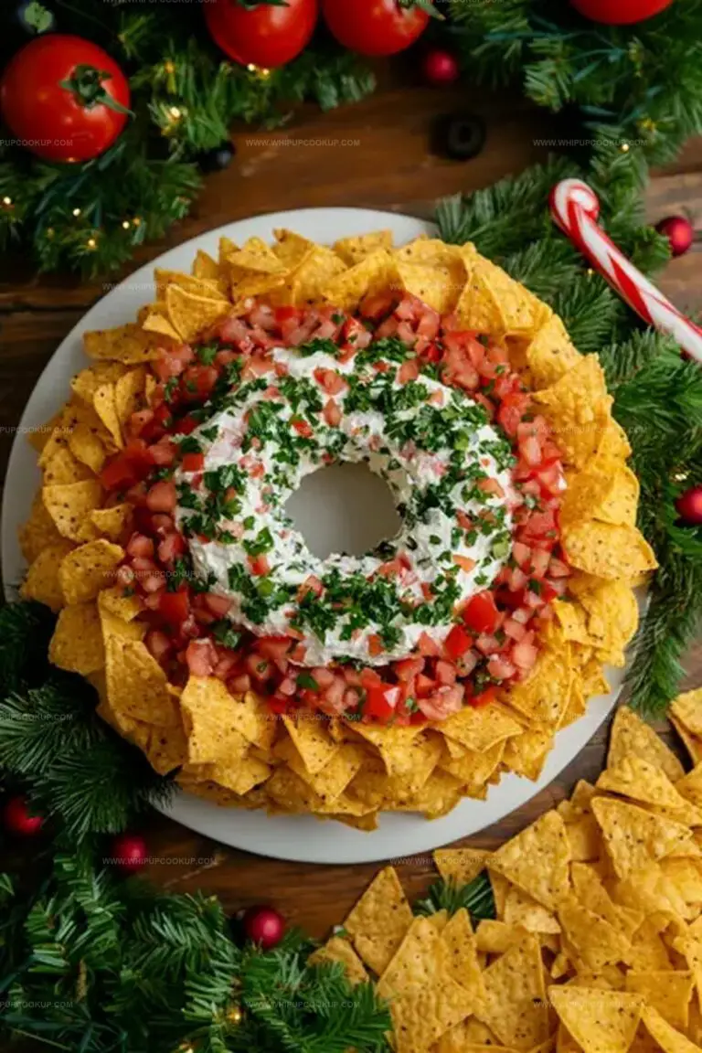 Christmas Taco Cheese Ball Wreath Recipe