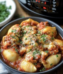 Crockpot Stuffed Shells Recipe
