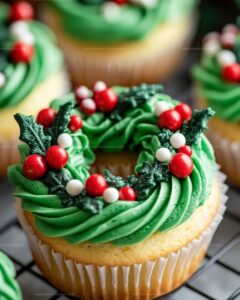 Wreath Cupcakes Recipe