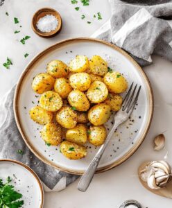 Roasted Garlic Butter Parmesan Potatoes Recipe