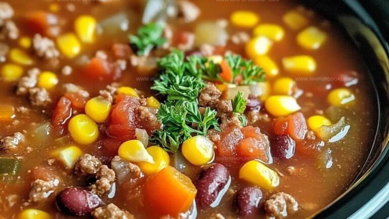 Hearty Crockpot Cowboy Soup Recipe