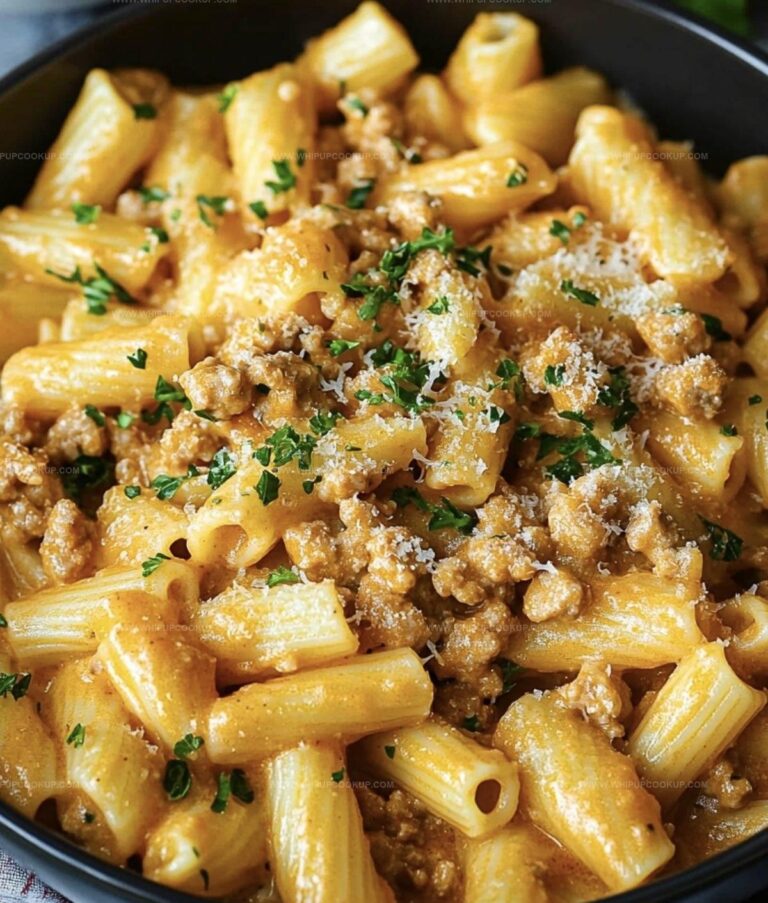 Cheesy Ground Turkey Pasta Recipe