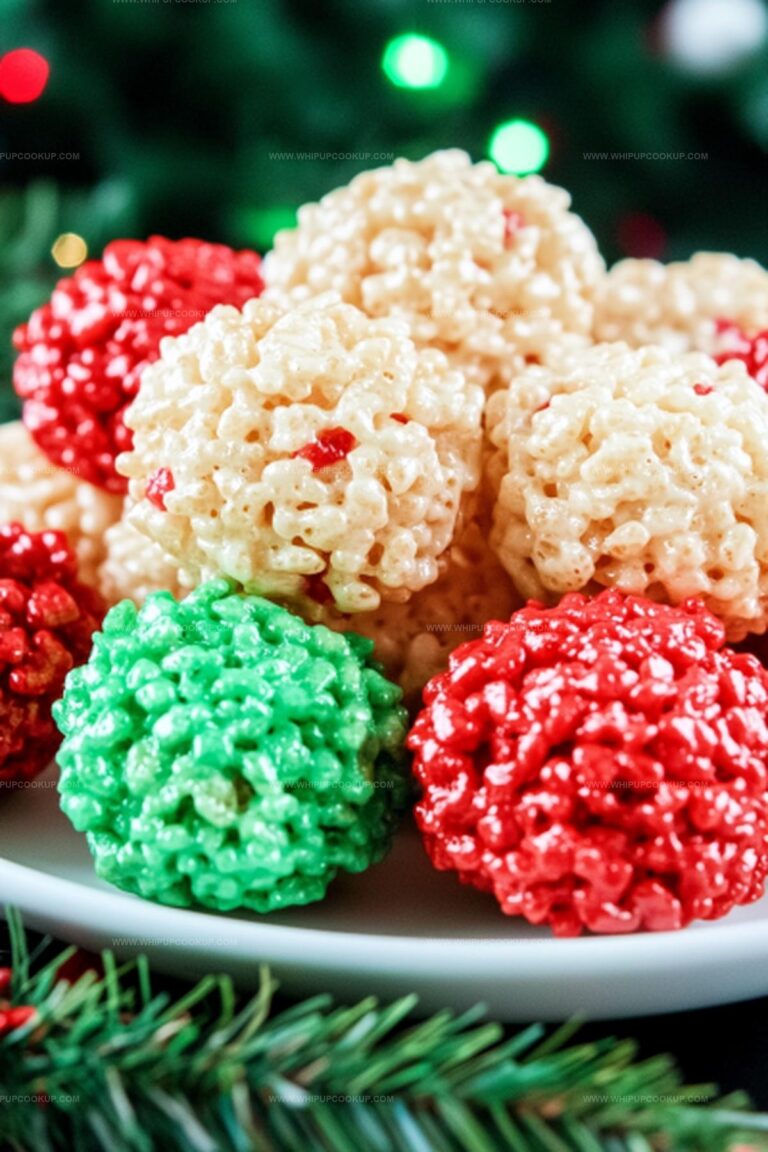 Christmas Rice Krispie Treat Bites Recipe