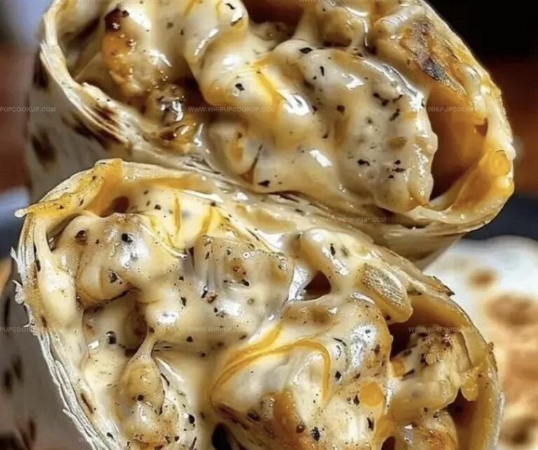 Cheesy Garlic Chicken Wraps Recipe
