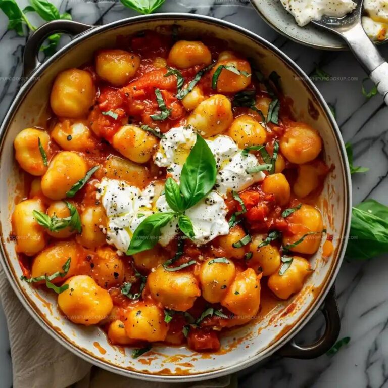 Creamy Tomato Gnocchi with Burrata Recipe