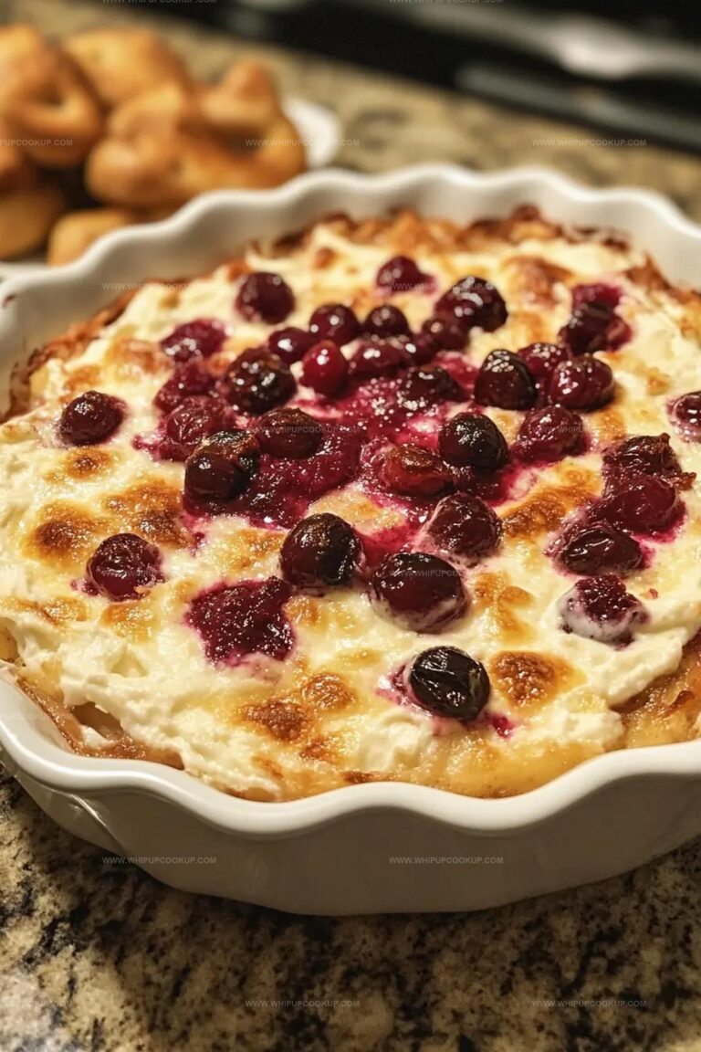 Baked Cranberry Cream Cheese Dip With A Golden Crust Recipe