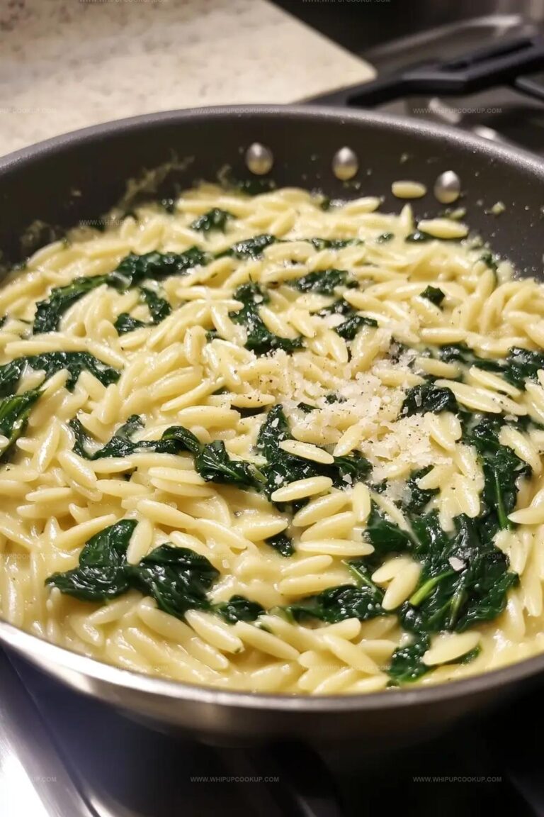 Parmesan Spinach Orzo Recipe