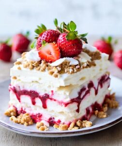 No-Bake Strawberry Lasagna Recipe