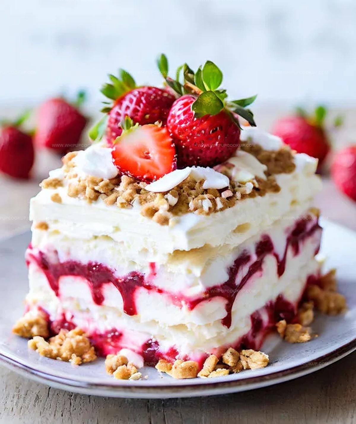 No-Bake Strawberry Lasagna Recipe