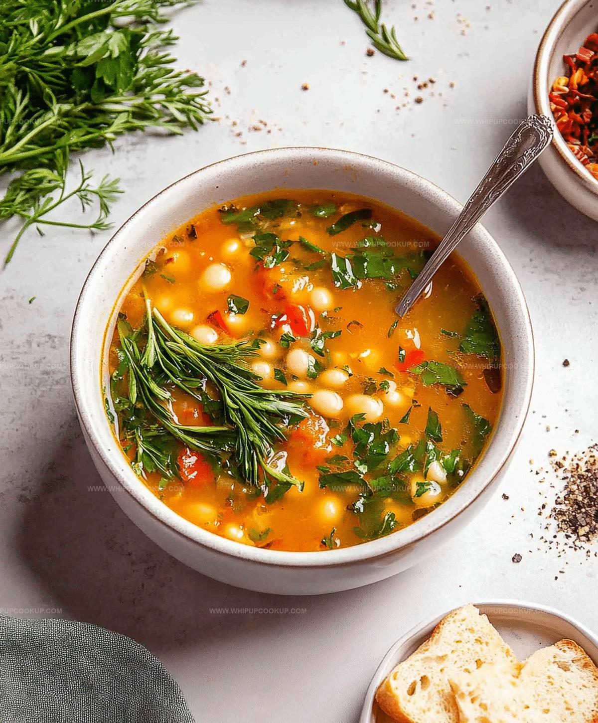 Mediterranean White Bean Soup Recipe