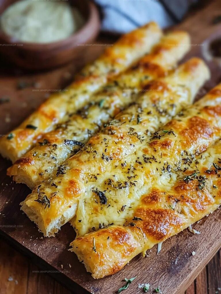 Sourdough Cheesy Breadsticks Recipe