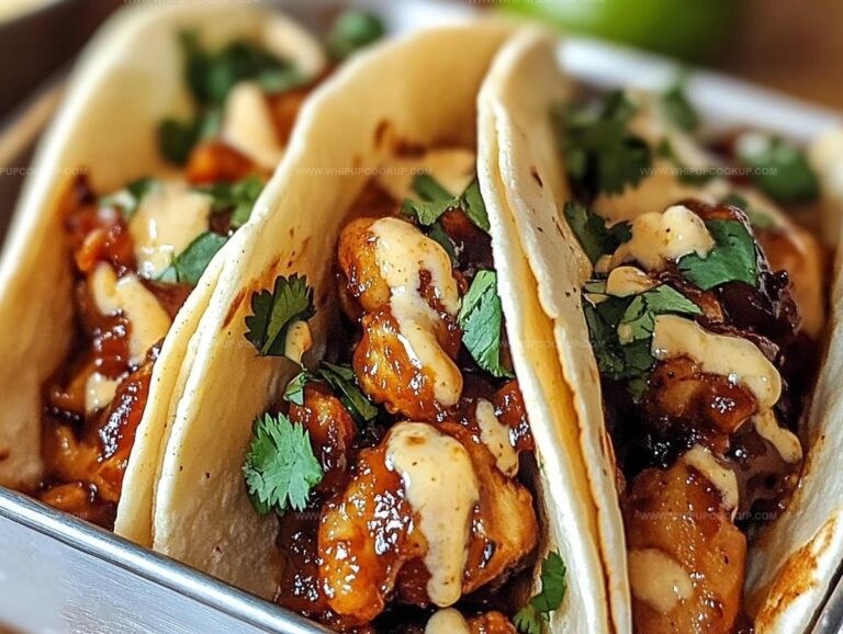 Garlic Butter Honey Bbq Chicken Tacos Recipe