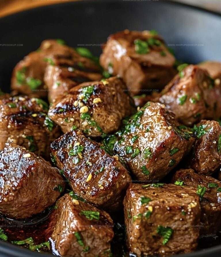 Zesty Garlic Butter Steak Bites Recipe