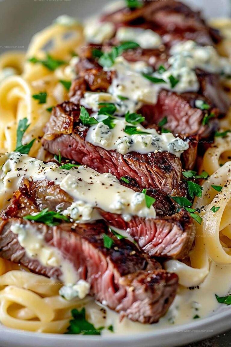 Steak Gorgonzola Alfredo Recipe