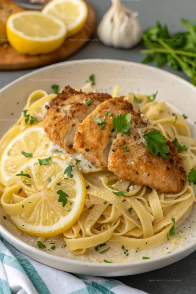 Garlic Butter Chicken with Lemon Parmesan Pasta Recipe