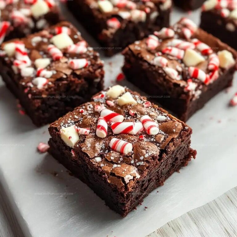 Peppermint Hot Chocolate Brownies Recipe