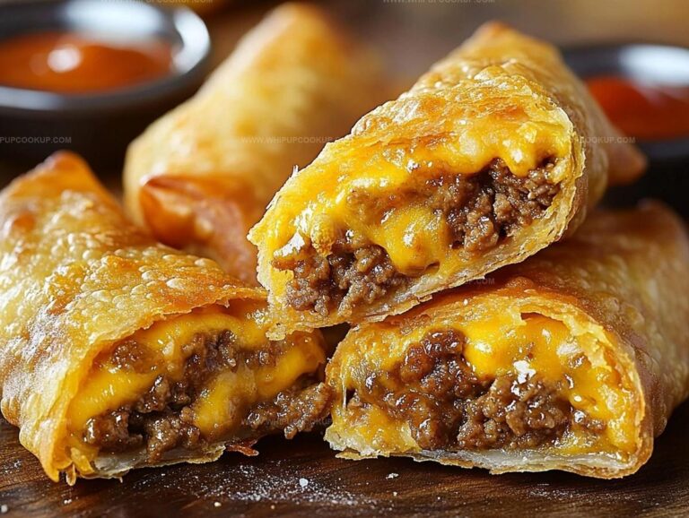 Cheeseburger Egg Rolls Recipe