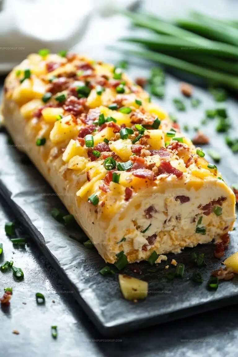Pineapple Bacon Cheese Log Recipe