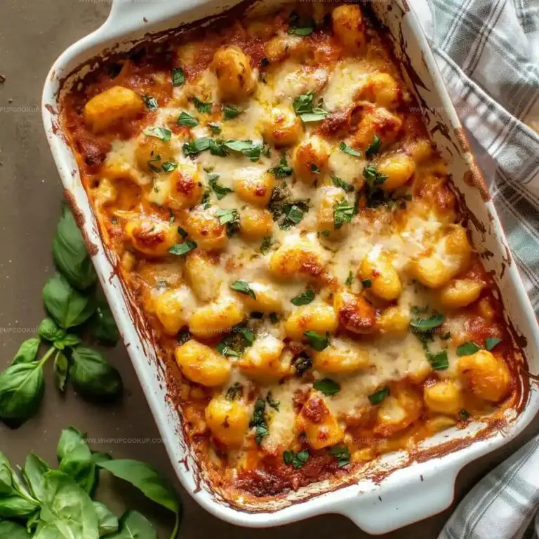 Cheesy Baked Gnocchi Casserole Recipe