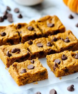 Pumpkin Chocolate Chip Bars Recipe