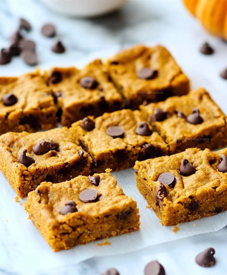 Pumpkin Chocolate Chip Bars Recipe