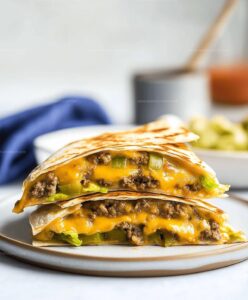 Cheeseburger Quesadilla Recipe