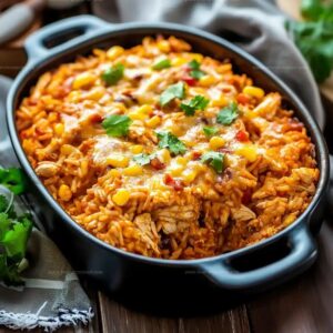 Easy Chicken Enchilada Rice Casserole (35 Minutes) Recipe