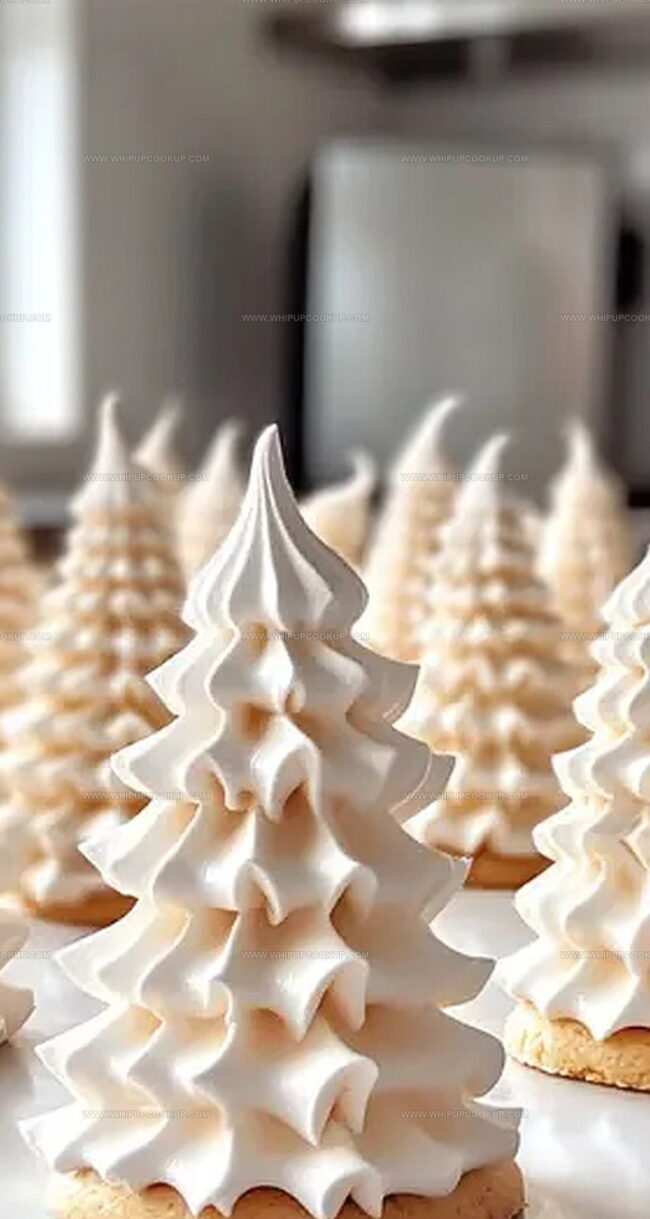 Meringues That Swirl into Sweet Holiday Tree Shapes