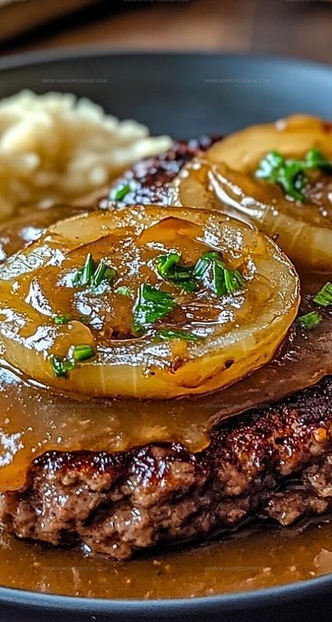 Why Hamburger Steaks with Onion Gravy Feel So Hearty