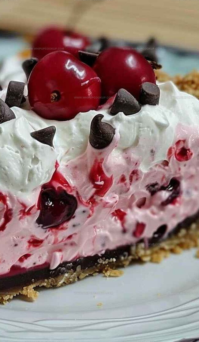 No Bake Cherry Chocolate Chip Pie Assembly Instructions