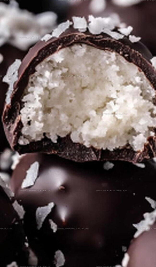 Making Dark Chocolate Coconut Balls (No Condensed Milk)