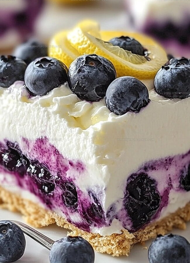 Storing the No-Bake Blueberry Dessert